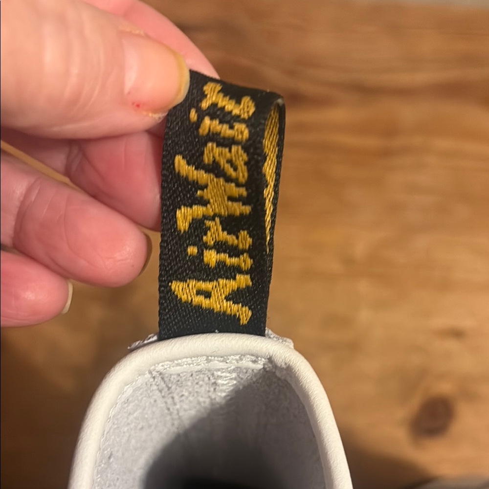 Dr. Martens White Boots with Black Laces - Picture 4 of 4